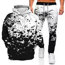 Ink Graffiti 3D Printed Hoodie and Sweatpants Set