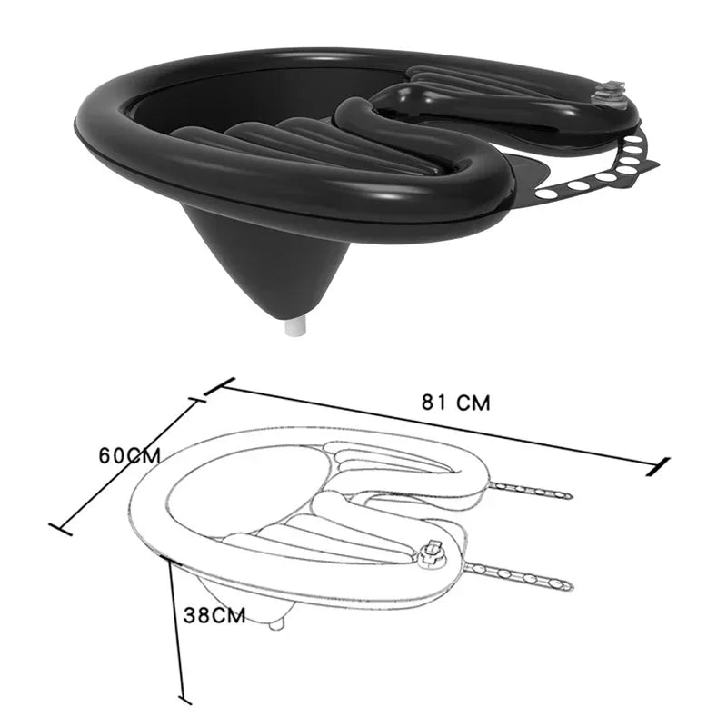 Inflatable Shampoo Basin Foldable Portable Hair Washing Tub