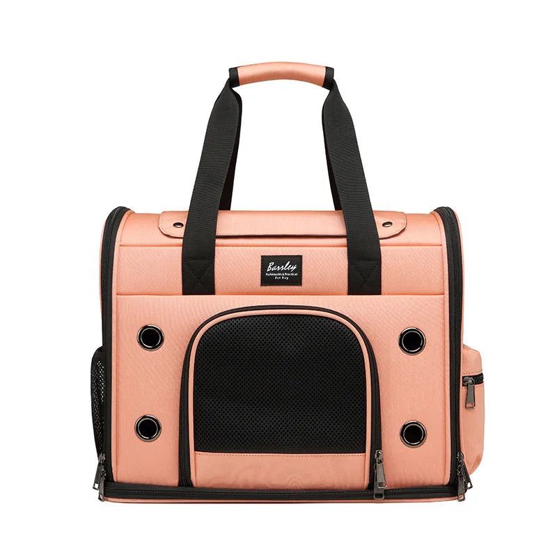 Portable Breathable Rolling Pet Carrier Suitcase for Cats Dogs
