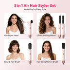 5-in-1 Interchangeable Hot Air Hair Styling Set