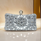 Women's Luxury Pearl Rhinestone Evening Clutch Bag