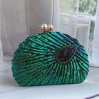 Women's Luxury Beaded Embroidery Evening Clutch Bag