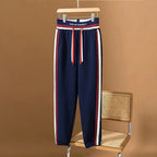 Women's Plush Thickened Round Neck Casual Sports Two-Piece Set