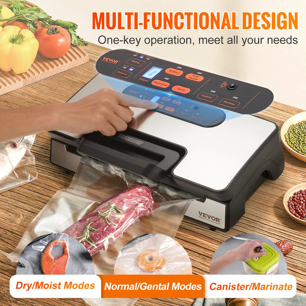 Electric Vacuum Sealer and Food Packaging Machine 130W