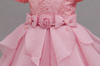 Girls' Long Formal Ball Gown Dress for Christmas and Weddings