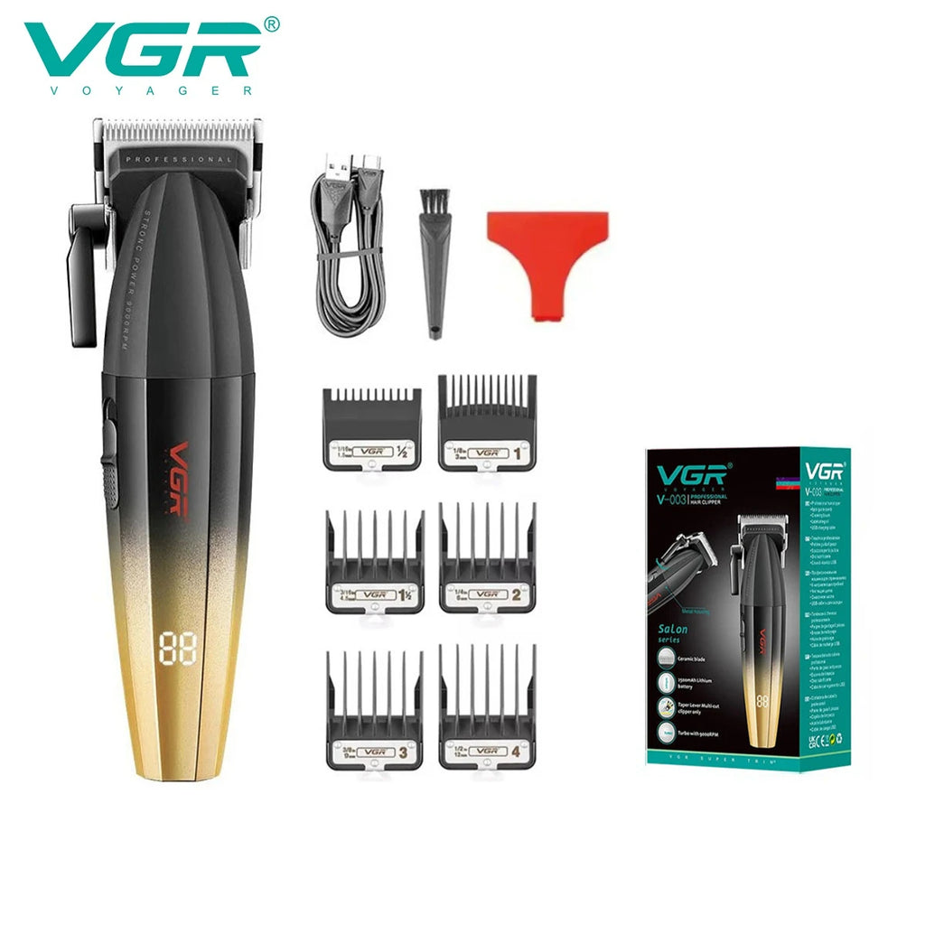 Men Professional Cordless Hair Clipper Rechargeable Trimmer Set