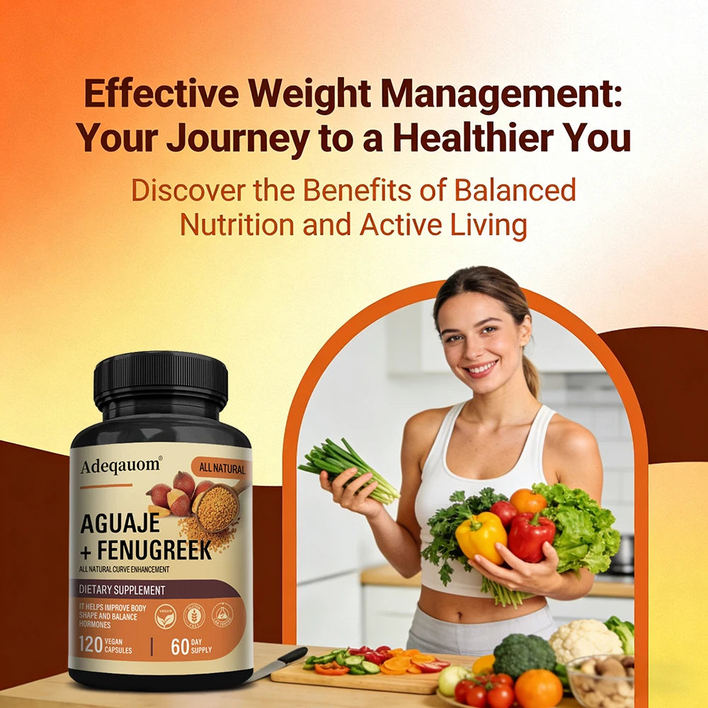 Aguaje Fenugreek Capsules Curvy Body & Immune Support