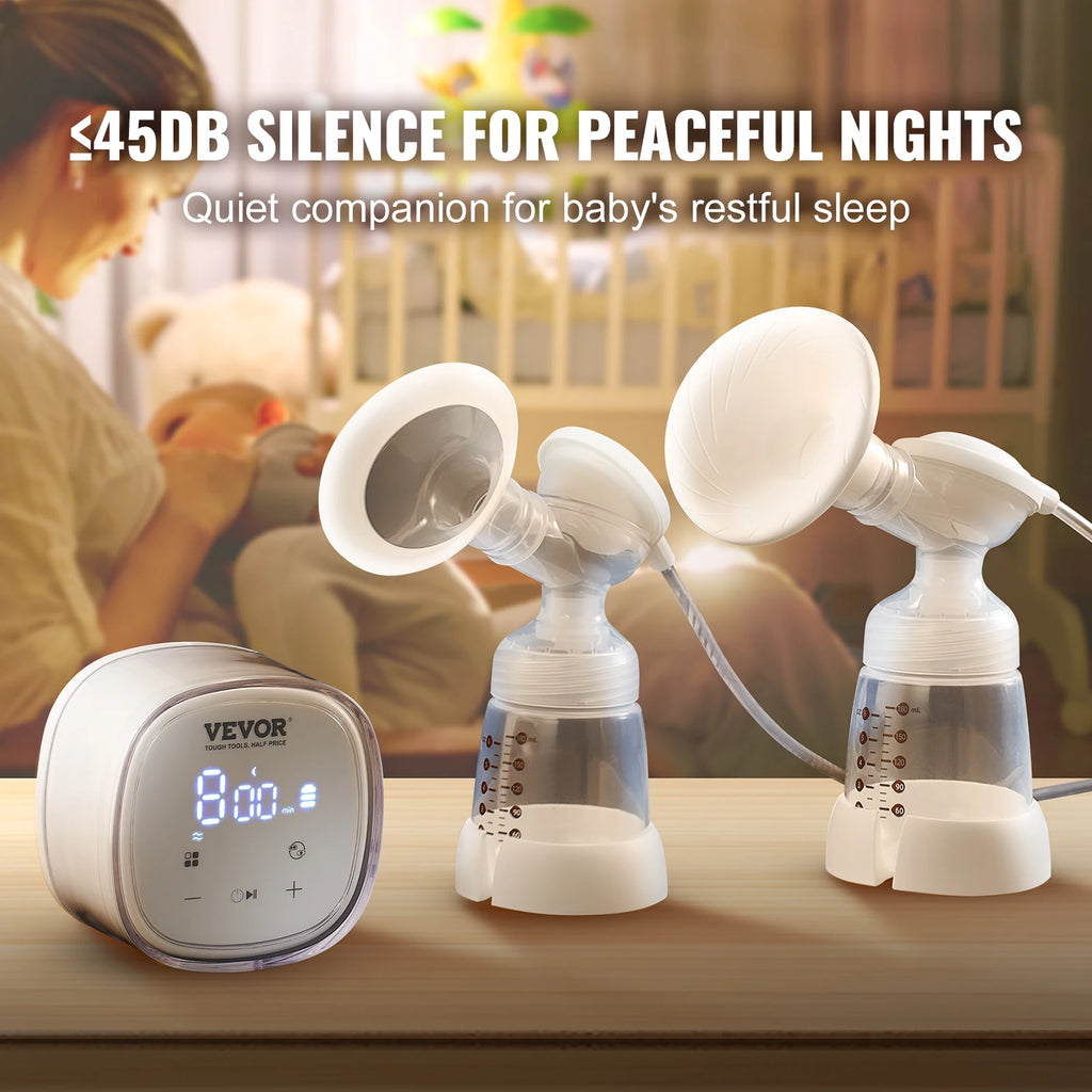 Portable Double Electric Breast Pump with LED Display