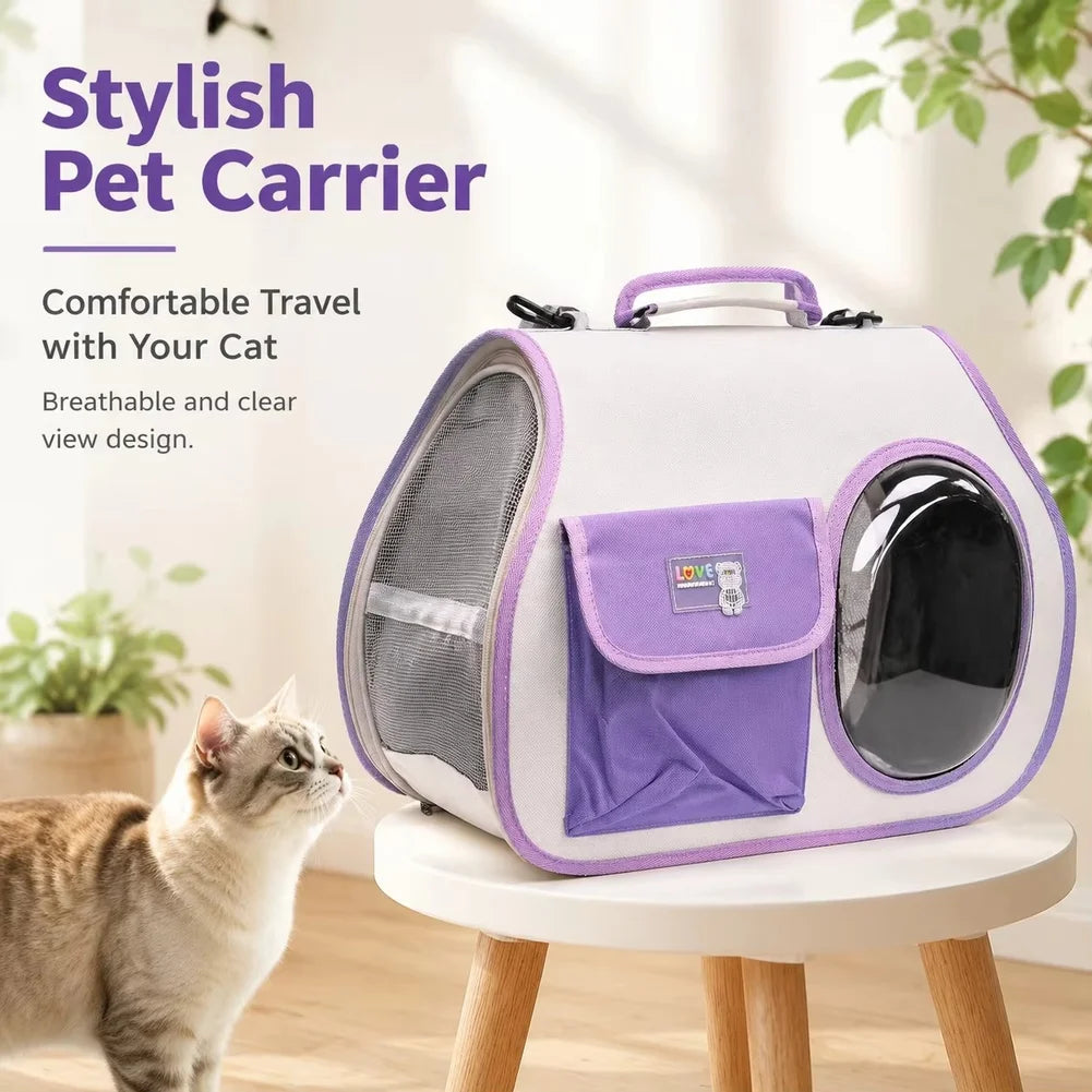 Portable Space Capsule Travel Pet Carrier Bag for Cats Dogs