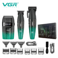 Men Professional Cordless Hair Clipper Rechargeable Trimmer Set