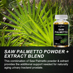 Saw Palmetto Capsules for Prostate Urinary Tract Bladder and Hair Health