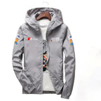 Men's Moto Biker Sport Jacket Thin Polyester