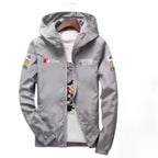 Men's Moto Biker Sport Jacket Thin Polyester