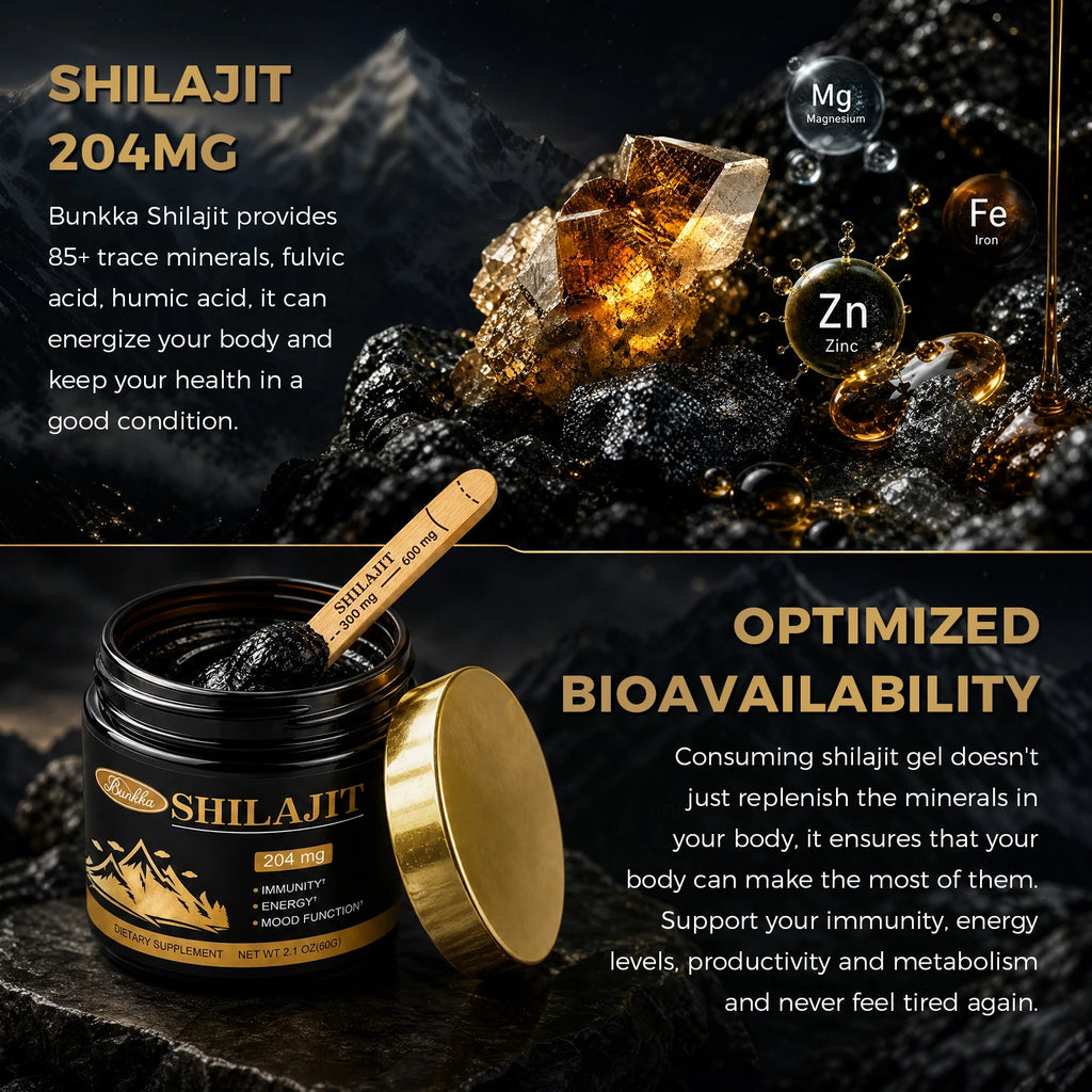 Shilajit Energy & Cognitive Support Dietary Supplement Resin