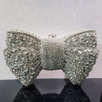 Women's Luxury Rhinestone Bow Wedding Evening Clutch Bag