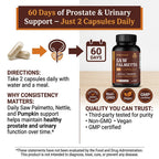 Saw Palmetto Capsules for Prostate and Hair Health