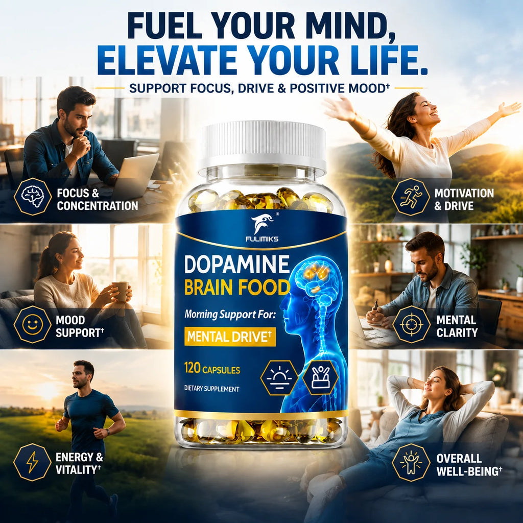 Dopamine Brain Food Supplement Mental Focus Mood Support