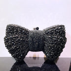 Women's Luxury Rhinestone Bow Wedding Evening Clutch Bag