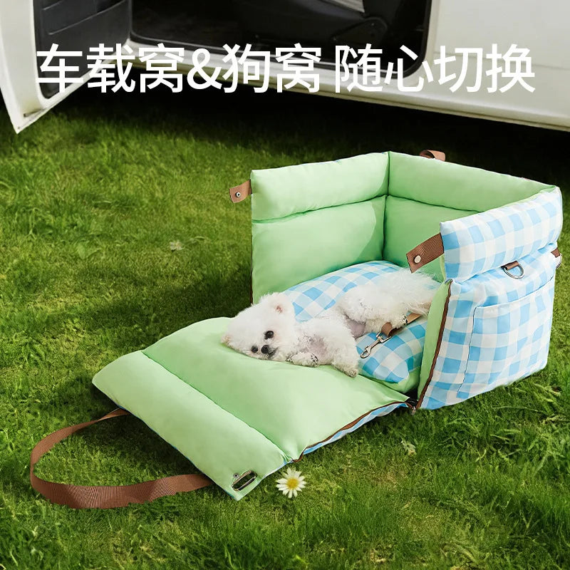 Portable Pet Car Seat Travel Carrier Bag for Dogs Cats
