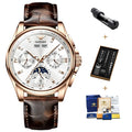 Men's Automatic Mechanical Watch with Moon Phase