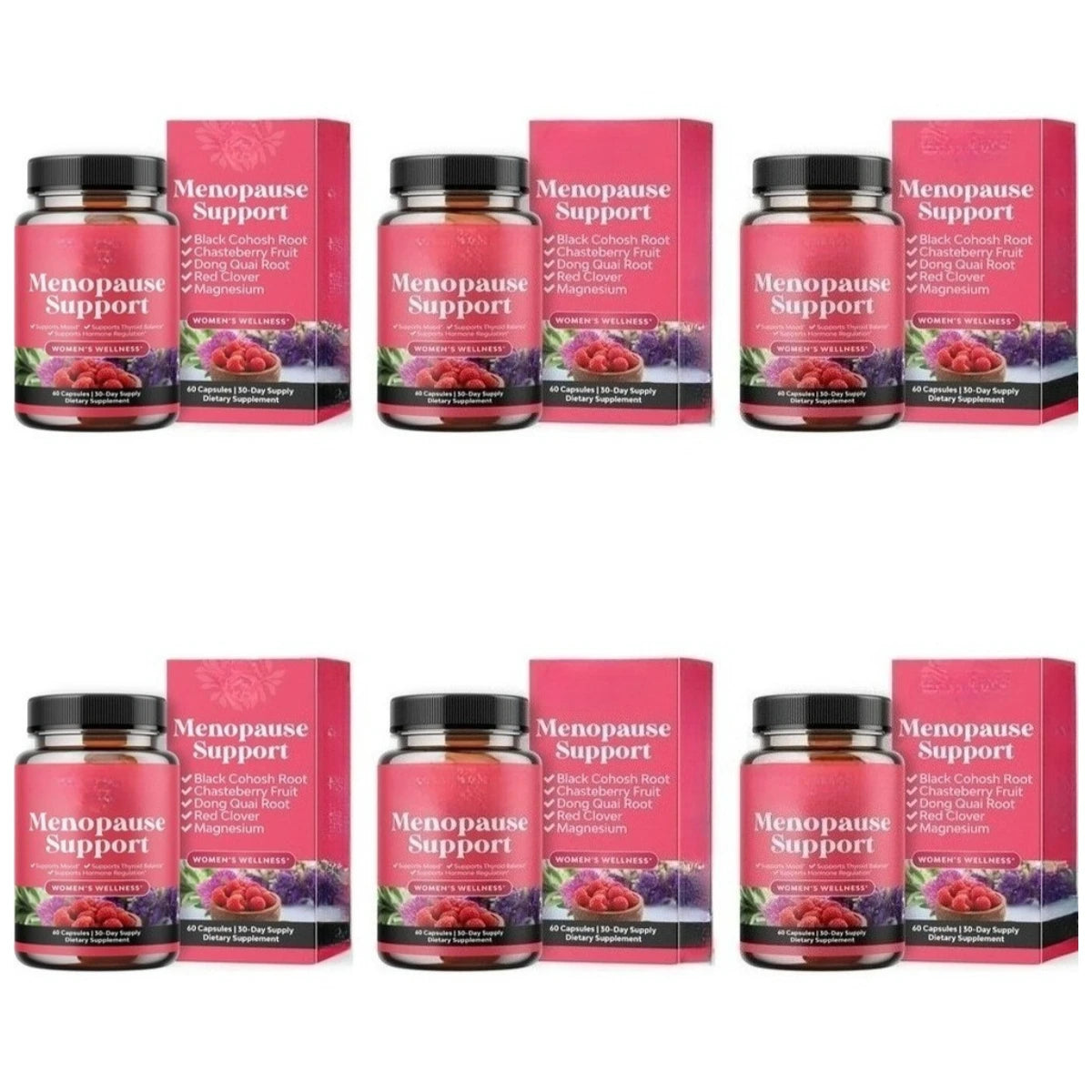 Women's Menopause Support Dietary Supplement Herbal Capsules