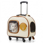 Portable Pet Trolley Backpack Carrier for Cats Dogs
