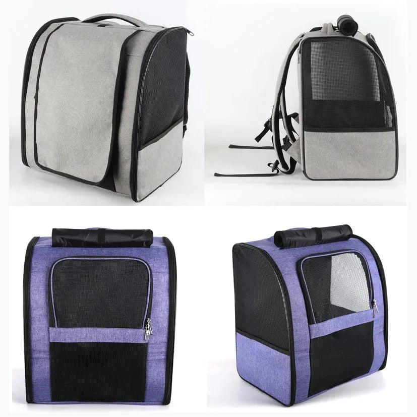 Lightweight Cat Backpack Carrier with Breathable Mesh for Travel Hiking