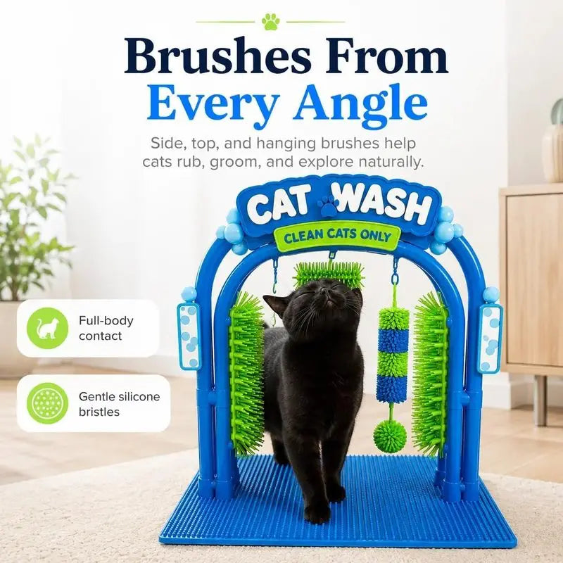 Self Grooming Cat Arch with Soft Brushes