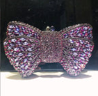 Women's Luxury Rhinestone Bow Wedding Evening Clutch Bag