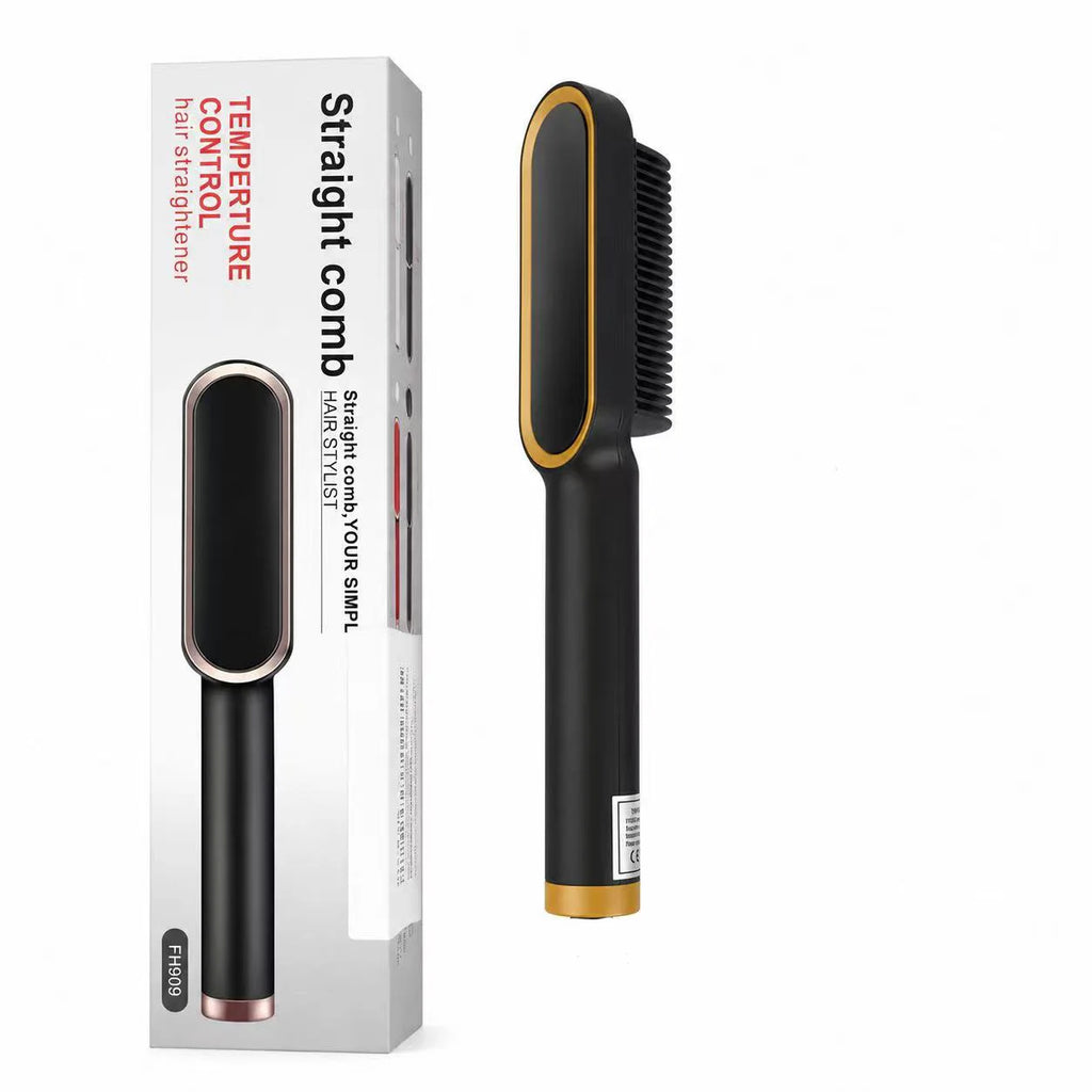 Dual-Purpose Heated Straightening and Curling Comb