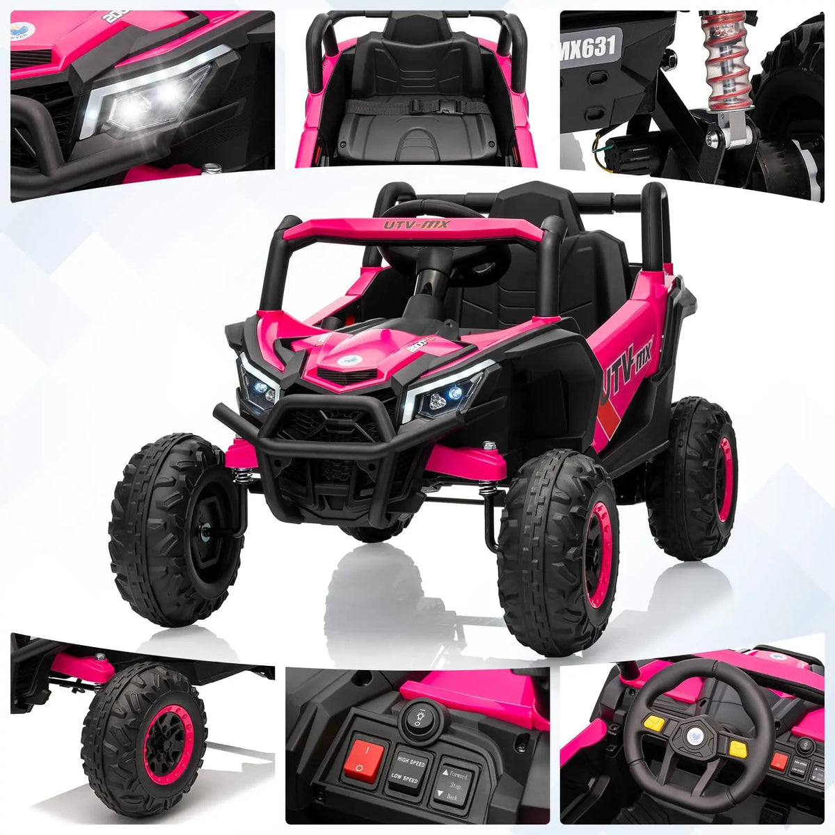 Kids 12V Electric Ride-On UTV Truck Toy with Remote Control
