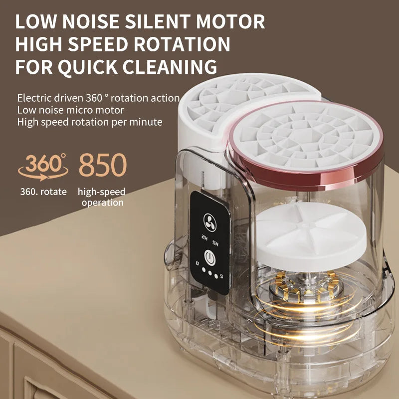 USB Electric Makeup Brush Cleaner 3-in-1 Quick-Drying