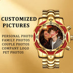 Men's Fashion Large Dial Water-Resistant Quartz Wristwatch