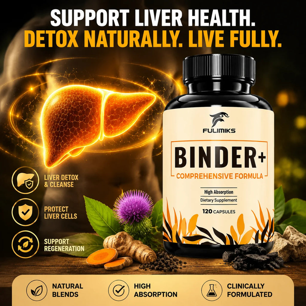 Detox Binder Supplement Zeolite Bentonite Clay Milk Thistle Liver Gut Support