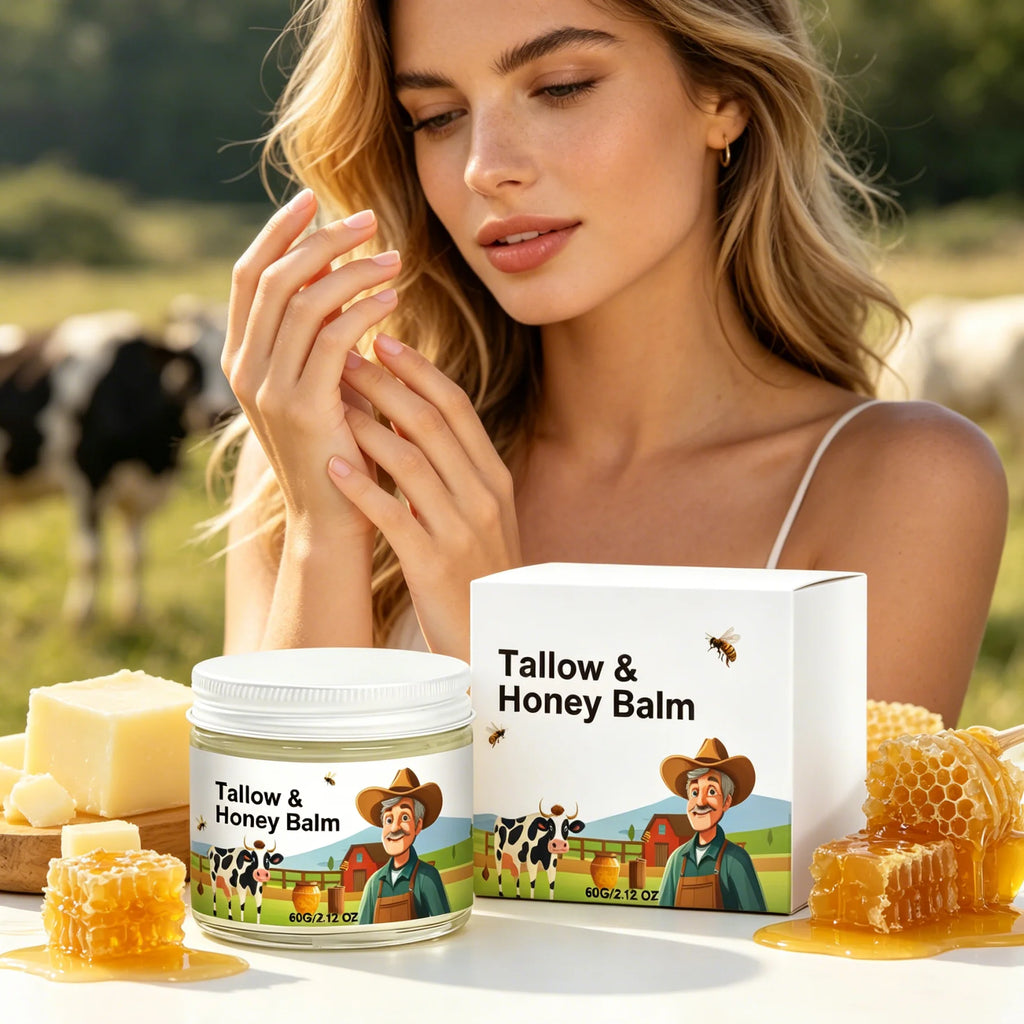 Whipped Beef Tallow & Honey Moisturizing Face Cream
