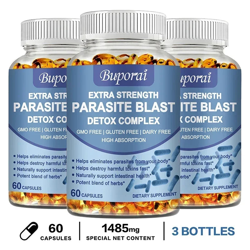 Parasite Blast Detox Complex Intestinal Cleanse Digestion Supplement