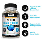 Nootropic Brain Support Supplement Memory Focus Capsules