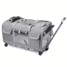 Detachable Foldable Travel Trolley Case Pet Carrier for Cats Dogs