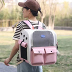 Large Capacity Pet Backpack Carrier for Cats Dogs