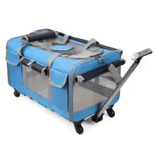 Detachable Foldable Travel Trolley Case Pet Carrier for Cats Dogs