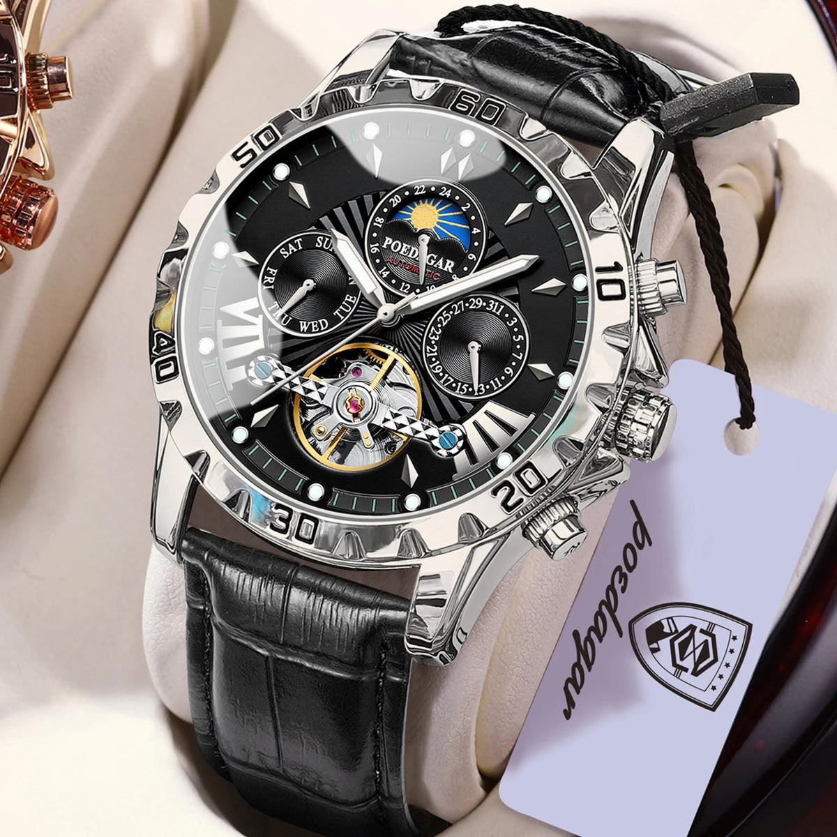 Men's Luxury Hollow Tourbillon Automatic Mechanical Watch