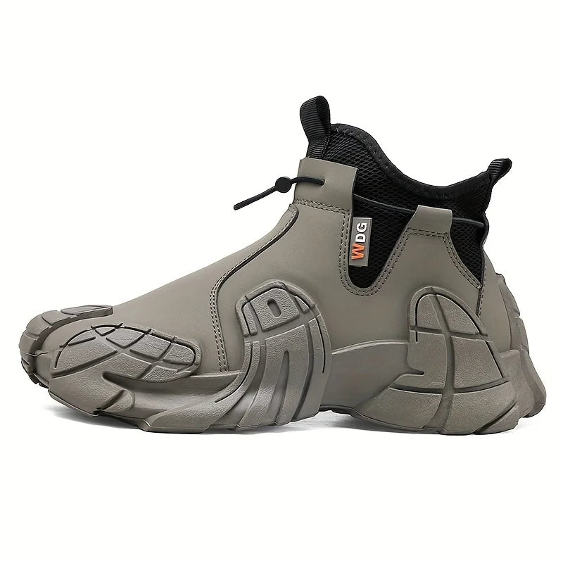 Men's High-Top Side-Zipper Work Casual Boots