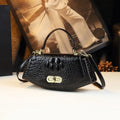 Women's PU Leather Saddle Bag Zipper Crossbody