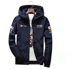 Men's Moto Biker Sport Jacket Thin Polyester