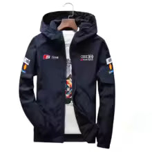 Men's Moto Biker Sport Jacket Thin Polyester