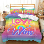 Rainbow Pride Duvet Cover Set with Pillowcases