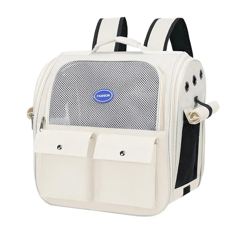 Large Capacity Pet Backpack Carrier for Cats Dogs