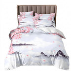 Japanese Ukiyo-e Wave Print Duvet Cover Set
