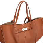 Women's Wing Large Capacity PU Leather Commuter Tote Bag