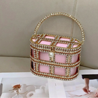 Women's Luxury Hollow Out Rhinestone Evening Clutch Bag